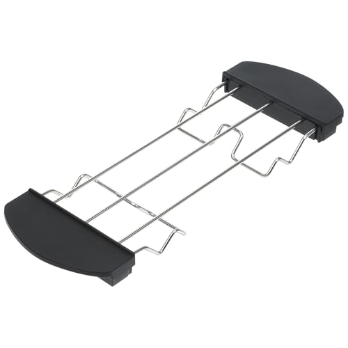ibasenice Toaster Grill Rack 10.43X3.58X2.16 Inch Stainless Steel Toast Holder Warming Rack Toaster Accessory Oven Compatible Kitchen Tool