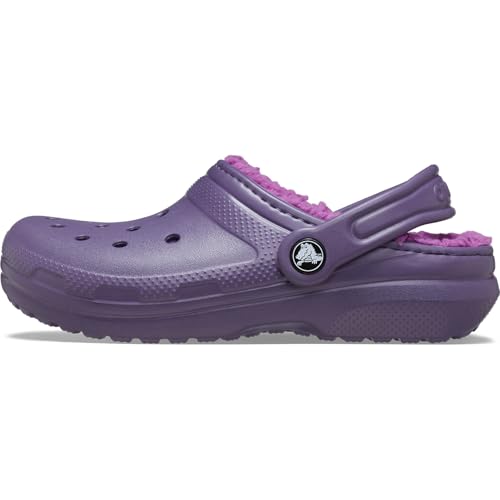 Crocs Unisex Kinder Classic Lined Clog K Clog, Nightshade, 34/35 EU