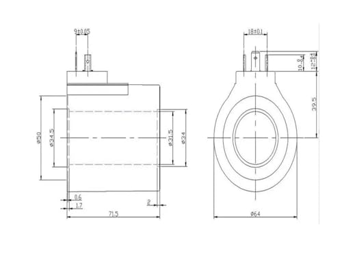 Bobine de solénoïde hydraulique Z10-90YC isolée pour tension 110V