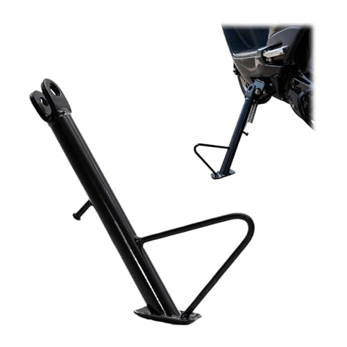 24 cm Cavalletto laterale per moto,con molla a vite,Cavalletto laterale,Cavalletto laterale nero,Cavalletto laterale scooter,Cavalletto laterale per scooter,Adatto per moto e scooter