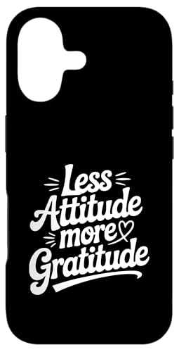Less Attitude More Gratitude ���`�x�[�V�����̈��p �X�}�z�P�[�X iPhone 17 �p