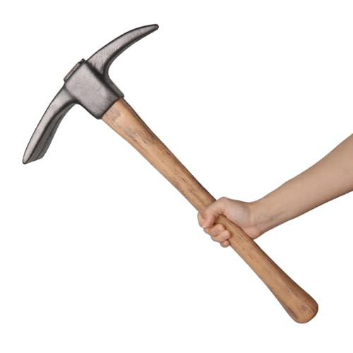 Safety Foam Fake Pickaxe Prop Toys Weapon for Adults Kids, 20.5 Inch Soft Plastic Pick axe Prop Toy...