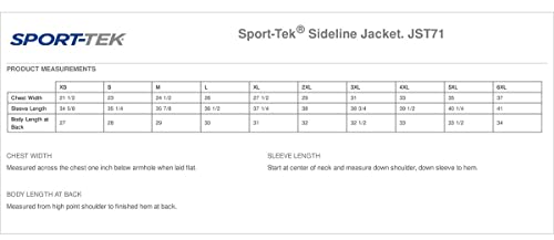 Sport-Tek Sideline Jacket L Black #TOP1