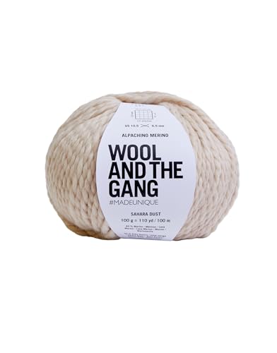 Alpachino Merino de Wool and the Gang: lana premium suave color polvo Sahara de 100 g 2