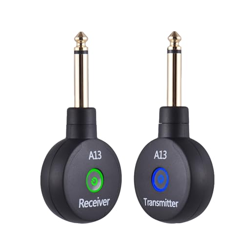 Sistema inalámbrico de guitarra 2.4G recargable, transmisor y receptor portátil, con conmutación de modo dual, plug and play, para guitarra eléctrica/acústica, bajo y violines miniatura 1