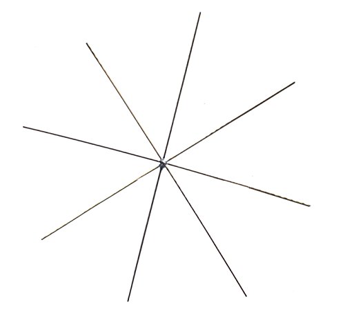 Drahtstern 10 Stück 10cm 12cm oder 15cm 8 strahlig (10cm) Messing