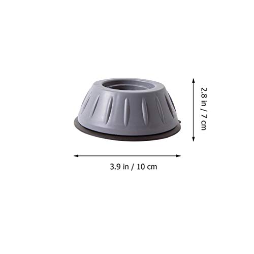 DOITOOL 4Pcs 3 Almofadas Pés de Máquina de Lavar Roupa. 5 CENTÍMETROS Anti-Vibração Almofada Almofad