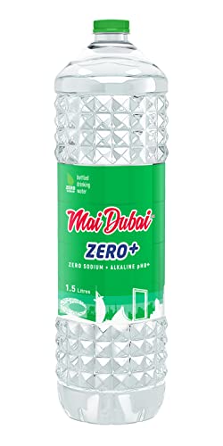 Mai Dubai Bottled Water Alkaline Zero Sodium, 6 X 1.5 L