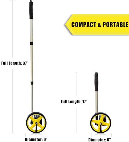 Zozen Measuring Wheel Telescopic Measure Wheel 6-Inch thumb #2