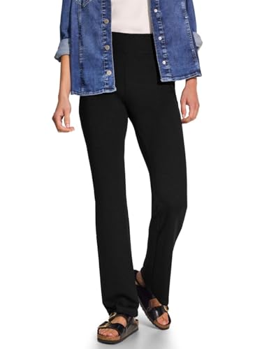 Legging Bootcut Cecil B378075 Noir en maille extensible Taille M