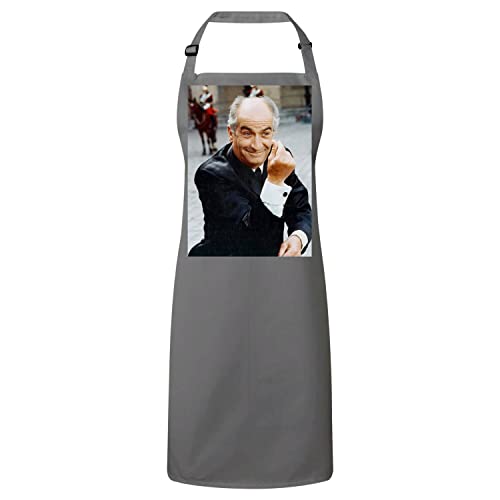 Tablier de cuisine premium Louis de Funès impression photo de star cinéma