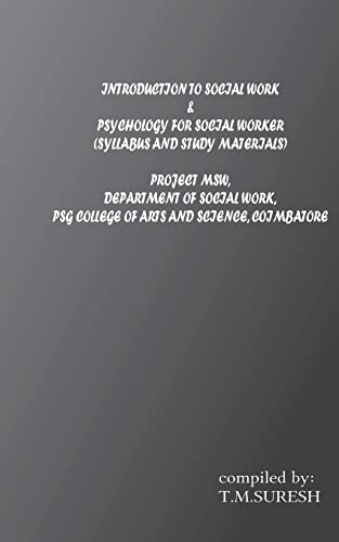 NTRODUCTION TO SOCIALWORK &PSYCHOLOGY FOR SOCIAL WORKERS