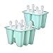 2 Set 4/6 grille Popsicle Moules, Morceaux de silicone Moules de silicone DIY Pop de glace réutilisable - Facile de dégagement facile avec moule de nettoyage et fabricant, BPA Sticks Gratuits Recettes