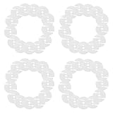 JOYOFREELY 100 Stück Dreiloch Knöpfe aus Kunststoff für Sofa und Bettseite Runde Form Modernes Design für Möbelaccessoires und Dekoration im Wohnzimmer