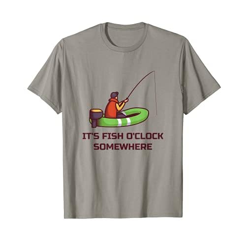 It's Fish O'Clock Somewhere - Lustiges Angeln T-Shirt