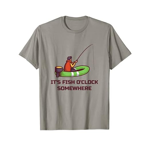 It's Fish O'Clock Somewhere - Lustiges Angeln T-Shirt