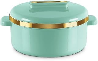 Casserole Set Hot Inner Stainless Steel Casserole Easy to Carry | Easy to Store | Chapati | Roti | Curd Maker Diwali Gift Item 1500ML (Light Green)
