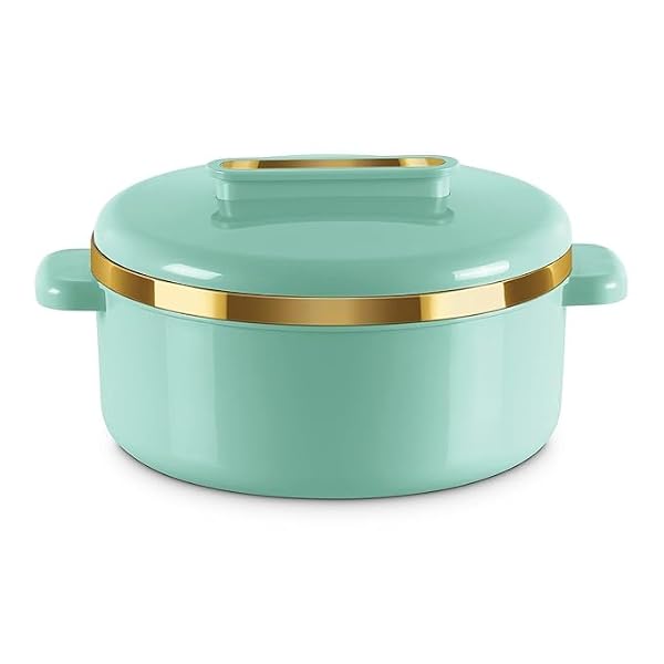 Casserole Set Hot Inner Stainless Steel Casserole Easy to Carry | Easy to Store | Chapati | Roti | Curd Maker Diwali Gift Item 1500ML (Light Green) by Generic - Used condition - US$16.23
