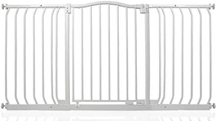 Bettacare Matt Finish Curved Top Dog Gate (171cm - 180cm, Black)