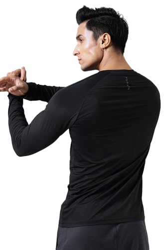 Image of FUAARK Men's Full Sleeves Gym Slim Fit T-Shirt