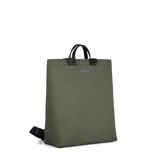 Mochila Mujer Antirrobo con Luz Interior LED BOOGIE, Impermeable y Semirrígida - Talla M, Color Delta-Army, Hecha en España, Babau BCN