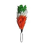 Federbusch Hechel TC 6\'\' Feder Hechel Grün Weiß& Orange Perfekt für Schottisch Glengarry Hut Bonnet