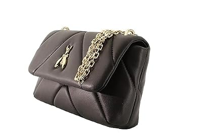 Patrizia Pepe Fly Borsa a tracolla in pelle imbottita 25 cm