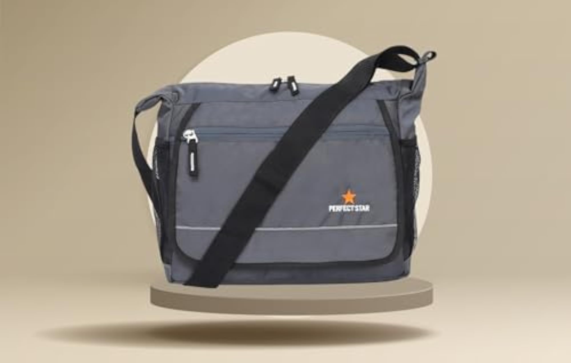 Unisex Crossbody Messenger Bag, Adjustable Shoulder Strap