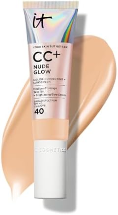IT Cosmetics CC+ Cream Nude Glow Foundation with SPF 40 - Healthy Glow Tint