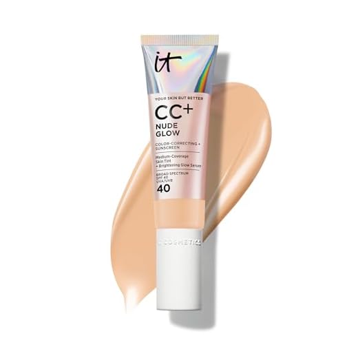 IT Cosmetics CC+ Cream Nude Glow SPF 40 - Medium (N) - 1.08 fl oz