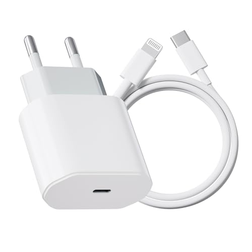 #Commissioniguadagnate<br>Caricatore iPhone 20W USB C Caricabatterie iPhone con 2M Cavo per i Phone 14/14 Pro/14 Pro Max/14 Plus/13/12/11 Caricatore USB C Spina Alimentatore Presa Carica Adattatore Muro Ricarica