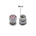 YaaGoo for Mini Cooper Tires Rim 4pcs Valve Caps Case Decor Cover (Silver UJ)