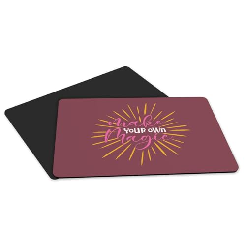 Set de table caoutchouc rouge grand format antidérapant message motivation - 5