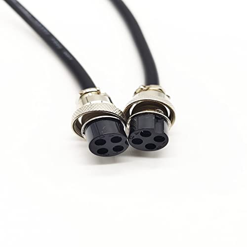 Conector cordón aviación GX16 hembra doble 4 pines 1M miniatura 1