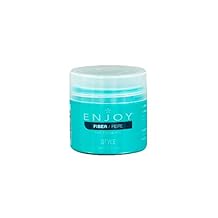 Enjoy Fiber Styling Gel, Firm Flexible Hold, Matte Finish, Easy Rinse, Castor Oil infused, Color-Safe, For Men & Women, 2.1 Oz
