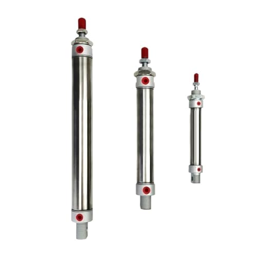 Mini vérin pneumatique inox MA20 résistant haute précision