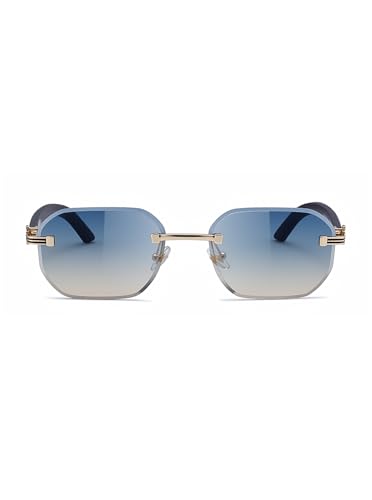 Image of Rimless Sunglasses for Men&Women with Narrow Face Fashion Frameless Shades(3050)