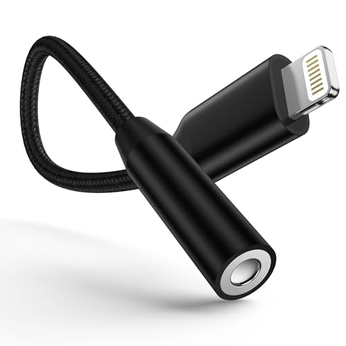 Ocbuo iPhone 変換アダプタ イヤホン Lightning - 3.5mm イヤホン 変換ケーブル MFi認証 イヤホン・ヘッドホンアダプター ライトニング 3.5mm 変換 通話/音量調節/音楽対応iPhone14/13/12/11/iPadな