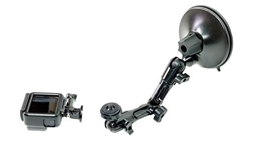 Top Mount �Z���֐߃K���X�z�����A�N�V�����J���J�����z���_�[�u���P�b�gGoPro�J�����}�E���g�z���_�[:�ڒ��W�F�������������~�`�S���v���[�g+�A�ڕ����Z���֐ߎx����+1/4�C���`�l�W��������J�����܂���GoPro���J�������ڗp���i2�ō\��