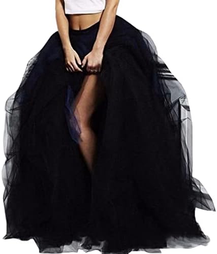 WDPL Wedding Planning Women’s Long Maxi Tulle Special Occasion Bustle Night Out Skirt
