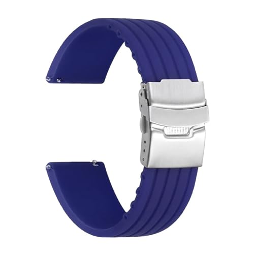 [LYBELIRH] �\�t�g�V���R���E�H�b�`�o���h �X�|�[�c �h�� ���o�[�X�g���b�v �N�C�b�N�����[�X �Z�C�R�[�t�H�[���f�B���O�o�b�N���u���X���b�g �����Y�Ή�(Mid Blue,24mm)