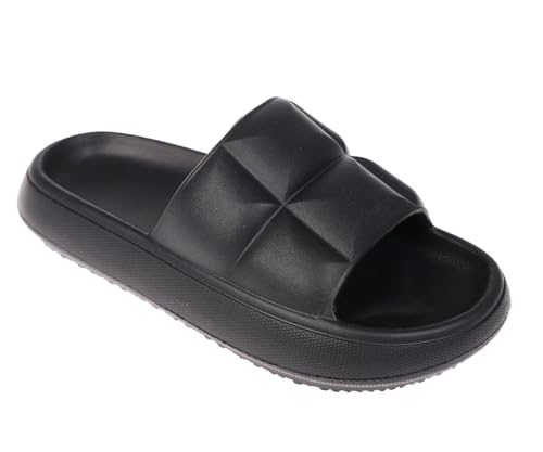Image of Foamwalk Girl's EVA Slides Fisherman, Buckle Clogs Kids Cloud Slides - Slip On Sandals for Girls Toddler /Little Kid /Big Kid