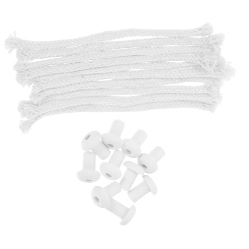 10 sets de mechas de algodón para lámpara de aceite