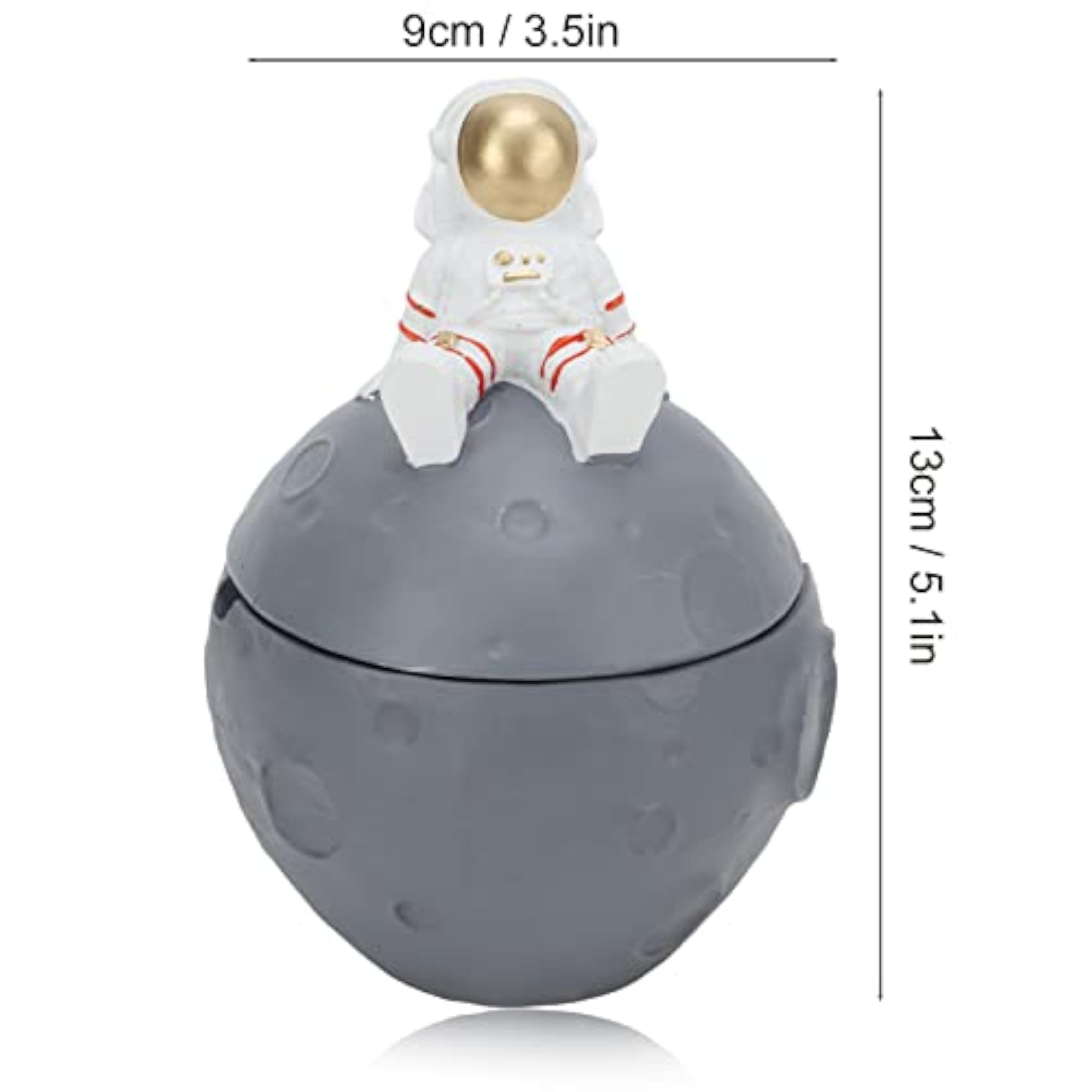 Portable Ashtray with Lid, Astronaut Design