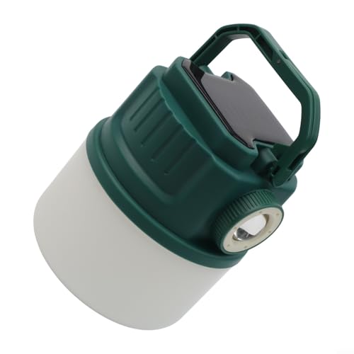 Camping Lantern with Hook 4 Lighting Modes Solar Powered(green C52)
