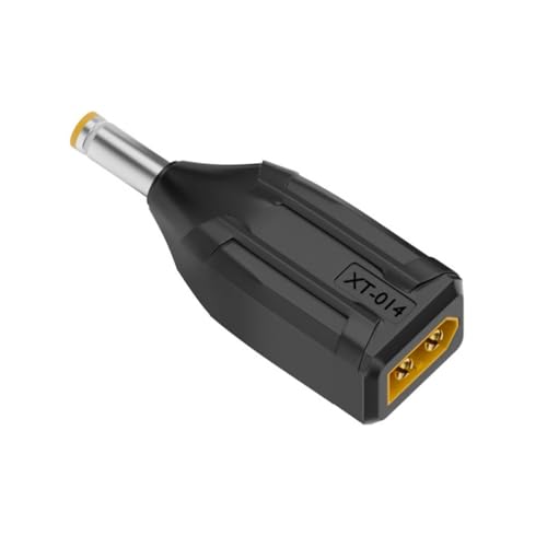 CY Adaptador XT60 macho SC100 para conector DC 5,5 x 2,5 mm macho, adaptador de carregamento rápido
