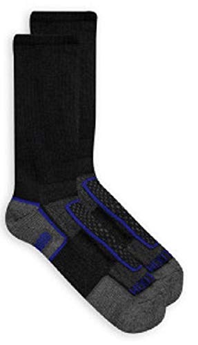 Fruit of the Loom Boys' 6-Pair Half Cushion Crew Socks (Medium, Black)4