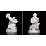 LJHFG63KUYT Stół wejściowy Ceramiczna ozdoba małpy, dekoracja biurka biurowego, prezent na otwarcie, dzieło sztuki nadaje się do salonów, gabinetów i biur półka (złoty)