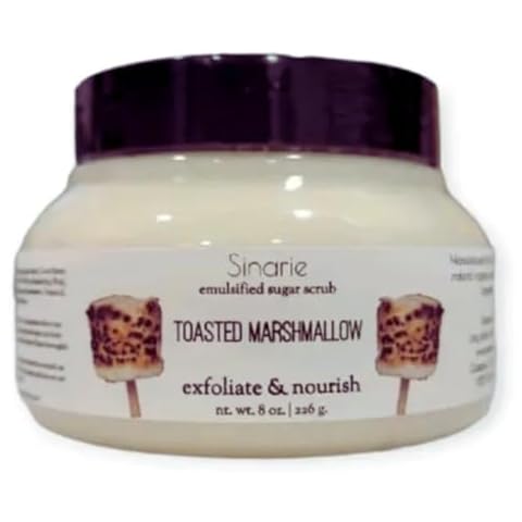 Toasted Marshmallow Emulsified Sugar Scrub, 8 oz. | Exfoliating Body Scrub | Sinarie Soaps & Skin Care Cover