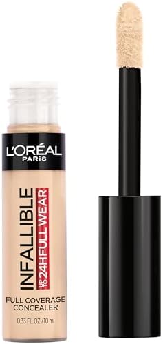 L'Oreal Paris Makeup Infallible Full Wear Waterproof Matte Concealer, Full Coverage, Fawn, 0.33 fl. oz.